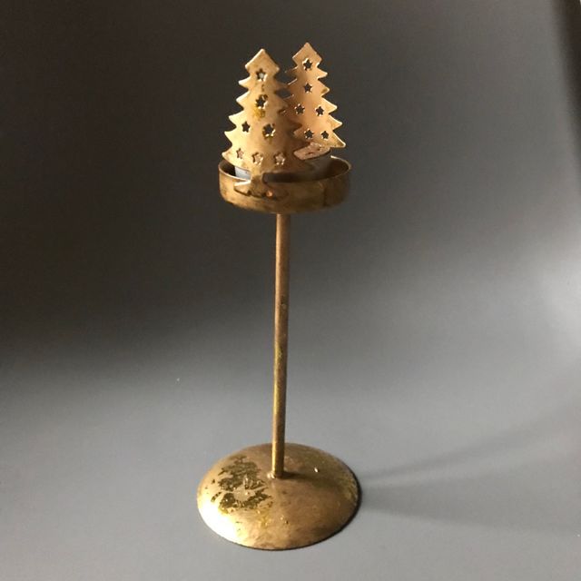 Porta candela dorato