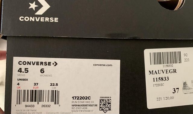 zapatillas converse run star hike