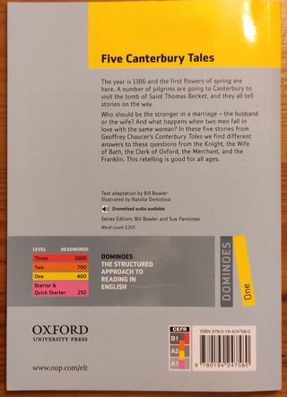 Libro "Five Canterbury Tales"