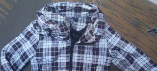 Cazadora plumifero de cuadros