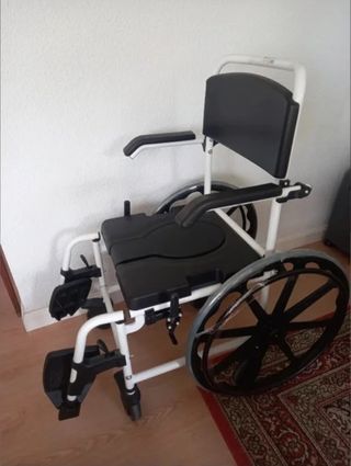 Silla de ruedas para casa, baño e inodoro