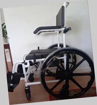 Silla de ruedas para casa, baño e inodoro