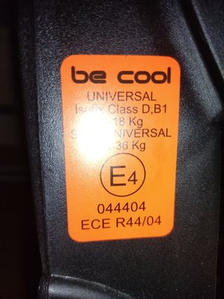 SILLA COCHE BE COOL CON ISOFIX