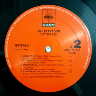 Vinilos E ARAGÓN, ROSARIO, FELICIANO, AZUL Y NEGRO