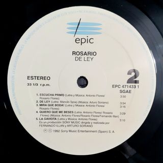 Vinilos E ARAGÓN, ROSARIO, FELICIANO, AZUL Y NEGRO