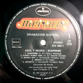 Vinilos E ARAGÓN, ROSARIO, FELICIANO, AZUL Y NEGRO