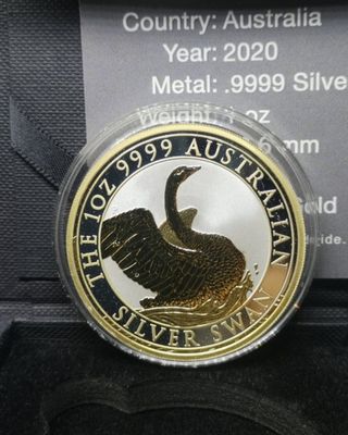 1 onza Australia. 1 Dolar 2020 Swan, 1oz .999