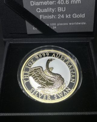 1 onza Australia. 1 Dolar 2020 Swan, 1oz .999