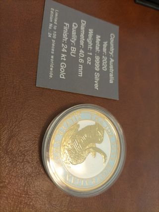 1 onza Australia. 1 Dolar 2020 Swan, 1oz .999
