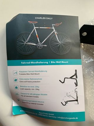 soporte bicicleta pared