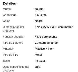Cafetera TAURUS casi nueva!