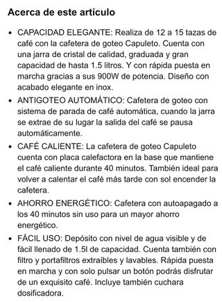 Cafetera TAURUS casi nueva!