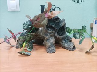 Tronco decoración para acuario