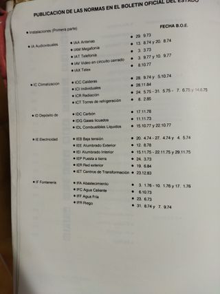 Norma Tecnológica, NTE parte I