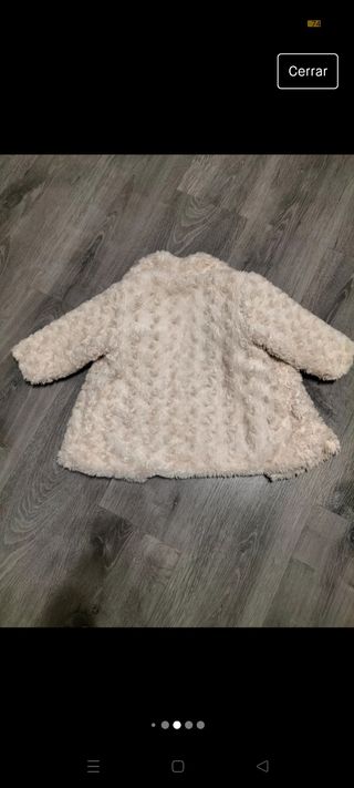 Abrigo de niña pelo suave 18 meses