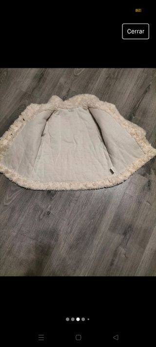 Abrigo de niña pelo suave 18 meses