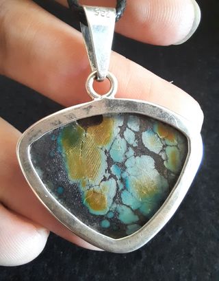 Colgante de Turquesa y Plata de Mexico