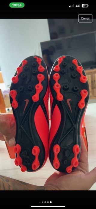 Botas de futbol Nike naranjas
