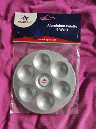 Aluminium Paint palette 6 Wells - 1