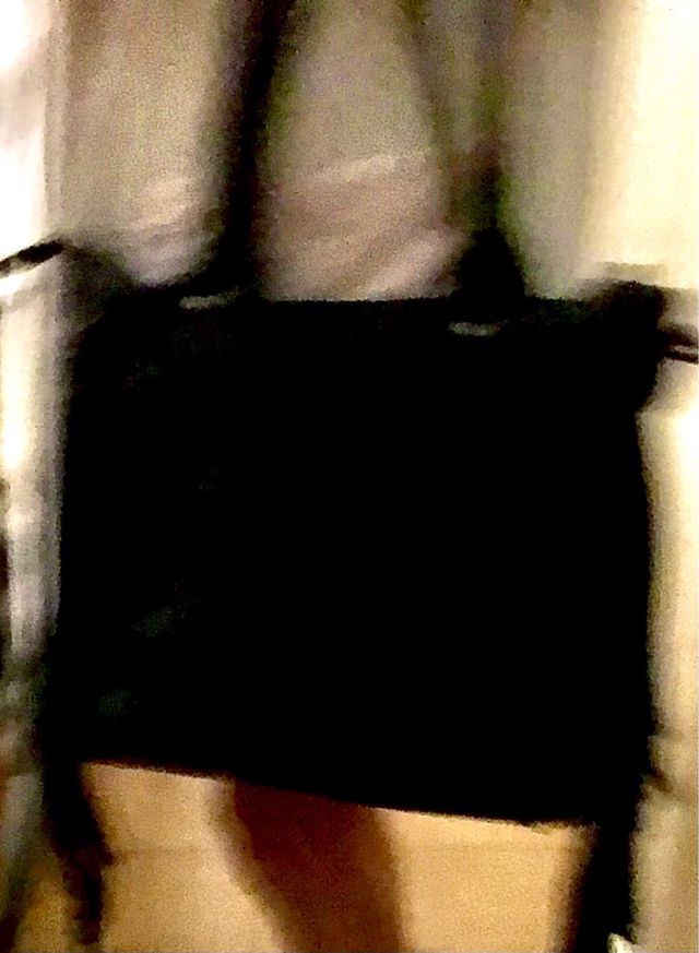 Borsa nera con frange laterali