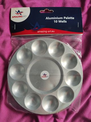 Aluminium Paint palette 10 Wells - 2