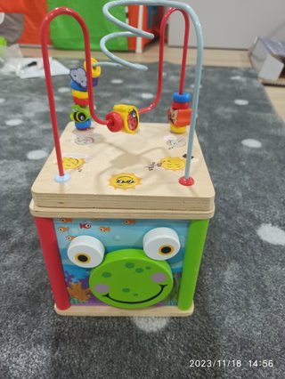 Caja formas madera bebés