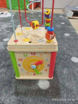 Caja formas madera bebés