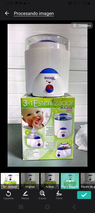Esterilizador biberones 3 en 1