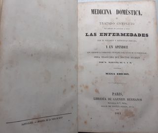 Medicina doméstica / libro antiguo