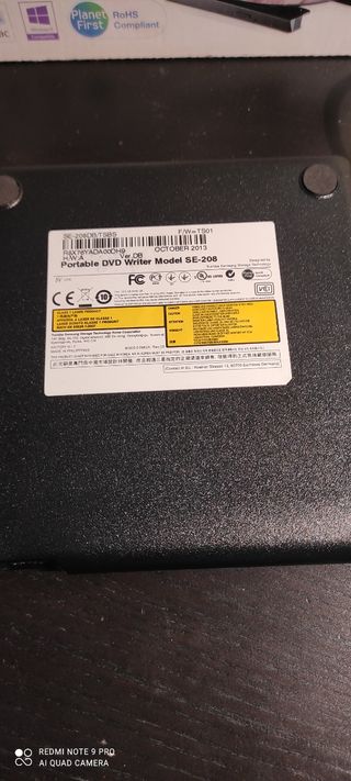 DVD writer slim portable Samsung