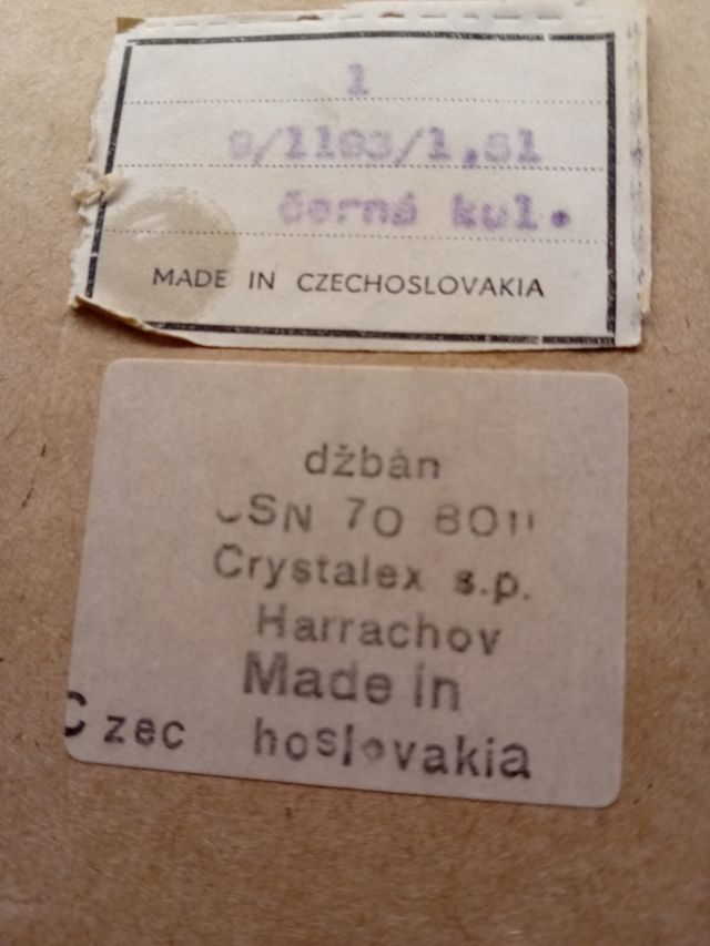 Jarra cristal checo