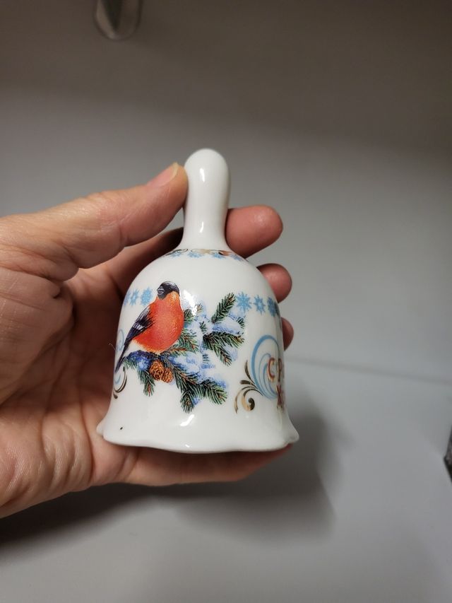 Campanellino in ceramica Natale