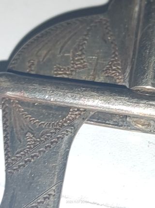 Pinza antigua tenedor para pan