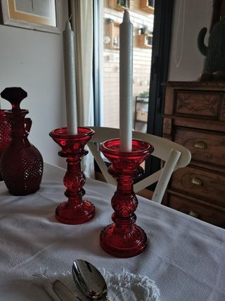 Decoración de hogar roja