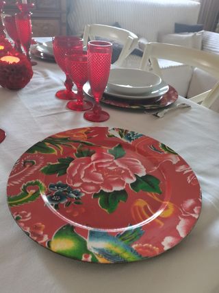 Decoración de hogar roja