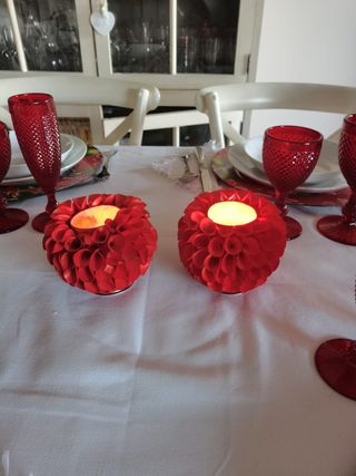 Decoración de hogar roja