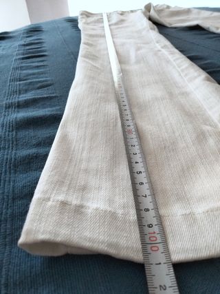 Pantalón jeans vintage blanco talla 36