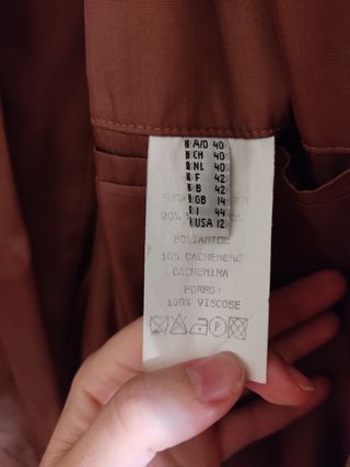 Abrigo vintage cachimire