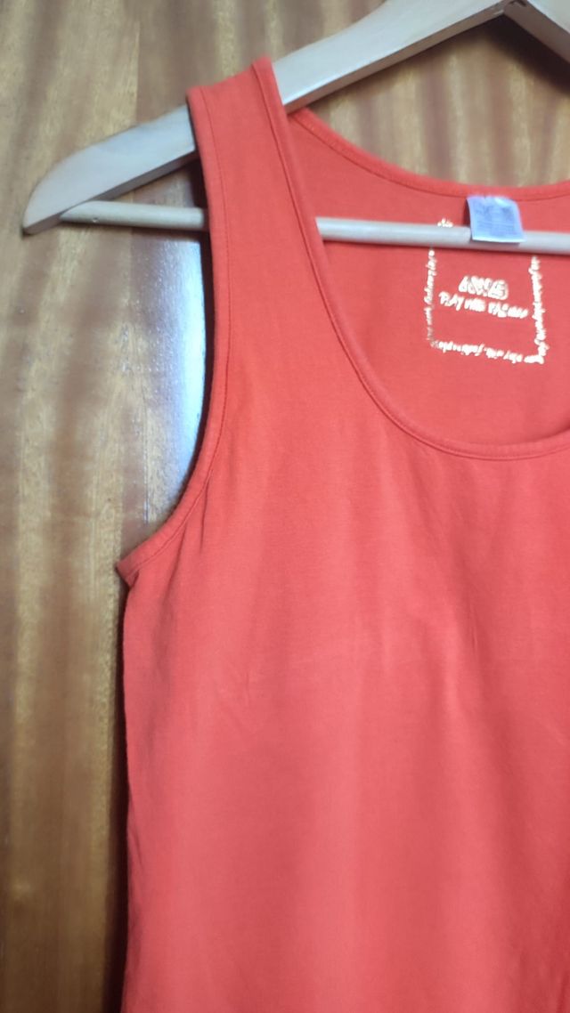 Camiseta de tirantes coral talla 42/44