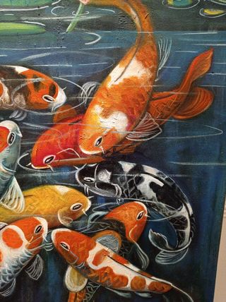 Óleo Peces Colores