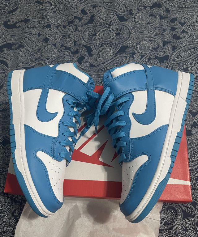 Nike dunk high azules (laser blue) talla 42/US de segunda mano