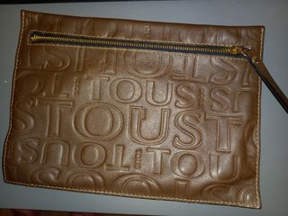 Clutch Tous  Piel Marrón.  Original