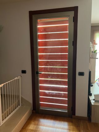 Puerta aluminio doble cristal