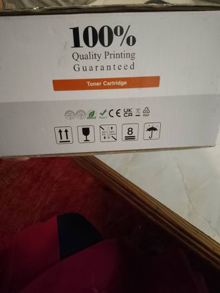 Tóner de impresora dos piezas