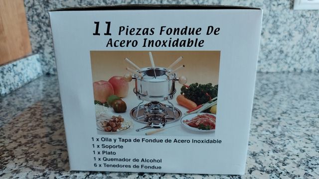 Fondue de acero inoxidable
