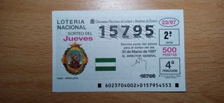 CÁDIZ (10) décimos y cupones 