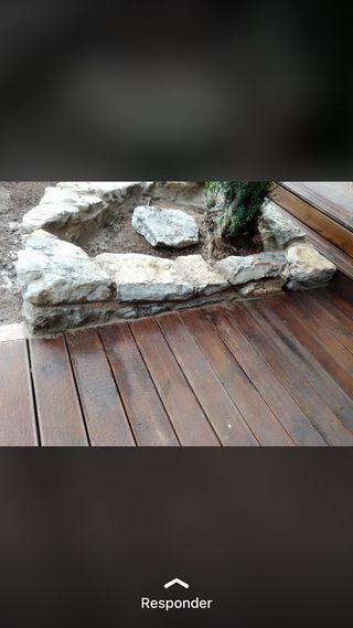 mampostería acabado en piedra natural albañil