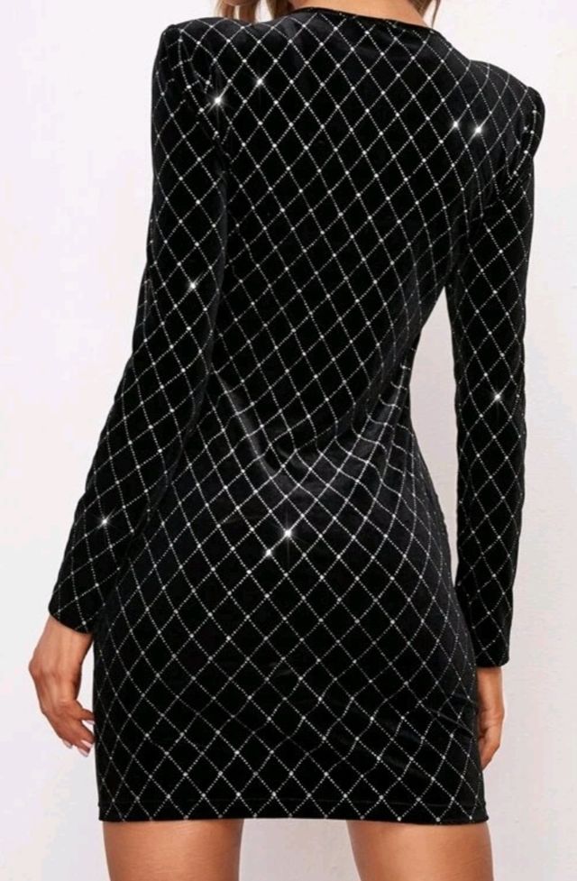 Vestido fiesta color negro xs