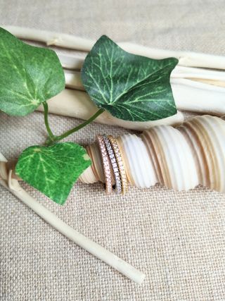 3 ANILLOS de "BRILLANTES" en 3 "OROS"