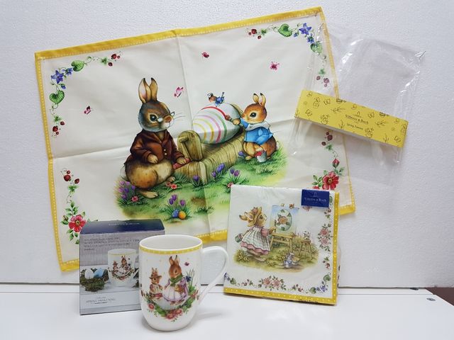 VILLEROY PASCUA TAZA-SERVILLETAS-MANTEL 2019-ENVIO